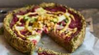 Deep dish falafel pizza Deep dish falafel pizza