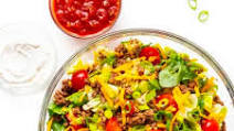 Easy Healthy Taco Salad Recipe with Ground Beef Easy Healthy Taco Salad Recipe with Ground Beef