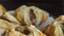 Turkey, cranberry & brie pockets. Turkey, cranberry & brie pockets.