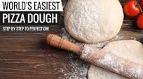 World s Easiest Pizza Dough Recipe - Step by Step to make homemade pizza dough! World s Easiest Pizza Dough Recipe - Step by Step to make homemade pizza dough!