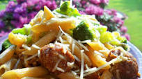 Sweet Italian Sausage With Penne Pasta Sweet Italian Sausage With Penne Pasta