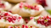 Pomegranate Goat Cheese Crostini Pomegranate Goat Cheese Crostini