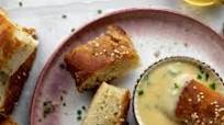 Pretzel Focaccia with Dijon Beer Cheese Pretzel Focaccia with Dijon Beer Cheese