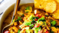 Crockpot Creamy White Chicken Chili (Lightened Up!) Crockpot Creamy White Chicken Chili (Lightened Up!)