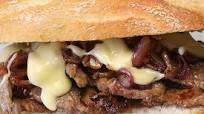 Torta de bisteck con queso Torta de bisteck con queso