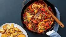 Chicken Scarpariello with Hot Italian Sausage & Sweet Peppers Chicken Scarpariello with Hot Italian Sausage & Sweet Peppers