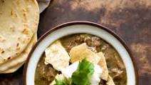 Chile verde con carne (beef green chili) Chile verde con carne (beef green chili)