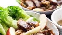 Roast Pork Belly, Apple and Caramelised Walnut Salad Roast Pork Belly, Apple and Caramelised Walnut Salad