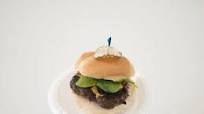 Bison Burger with Garlic Mayo and Caramelized Onions Bison Burger with Garlic Mayo and Caramelized Onions