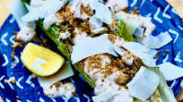 Grilled Romaine with Caesar Dressing and Garlic Breadcrumbs Recipe Grilled Romaine with Caesar Dressing and Garlic Breadcrumbs Recipe