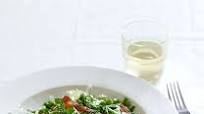 Goats’ cheese, asparagus, pea and pancetta salad Goats’ cheese, asparagus, pea and pancetta salad
