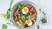 Pho Bo (beef and noodle soup) with micro greens Pho Bo (beef and noodle soup) with micro greens