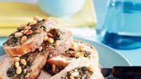 Focaccia met auberginespread Focaccia met auberginespread