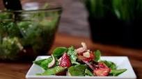 Strawberry Spinach Salad with Candied Pecans Feta and Balsamic Vinaigrette Recipe Strawberry Spinach Salad with Candied Pecans Feta and Balsamic Vinaigrette Recipe
