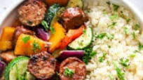 10 Minute Air Fryer Chicken Sausage and Veggies 10 Minute Air Fryer Chicken Sausage and Veggies