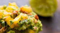 Peach and bacon guacamole Peach and bacon guacamole