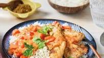Chicken Tikka Masala mit Basmati-Reis und Koriander Chicken Tikka Masala mit Basmati-Reis und Koriander