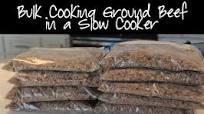 Bulk Cooking Ground Beef in a Slow Cooker Bulk Cooking Ground Beef in a Slow Cooker
