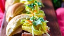 Blackened Pork Belly with Mango Pineapple Slaw Blackened Pork Belly with Mango Pineapple Slaw