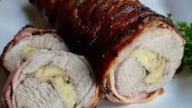 Bacon-Wrapped Pork Tenderloin with Apple Stuffing Bacon-Wrapped Pork Tenderloin with Apple Stuffing