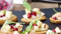 Warm Brie Crostini with Fresh Apple & Pomegranate Warm Brie Crostini with Fresh Apple & Pomegranate