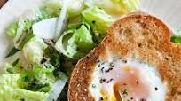 Caesar Salad with Egg in a Frame Caesar Salad with Egg in a Frame