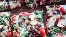 Chicken Spinach Pizza With Bacon On Fresh Dough Recipe | Sip Bite Go Chicken Spinach Pizza With Bacon On Fresh Dough Recipe | Sip Bite Go