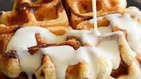 Cinnamon Roll Waffles Cinnamon Roll Waffles