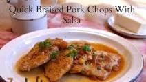 Quick Braised Pork Chops With Salsa Quick Braised Pork Chops With Salsa
