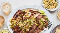 Grilled Pork Shoulder Steaks with Corn Salsa | Epicurious Grilled Pork Shoulder Steaks with Corn Salsa | Epicurious