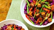 Cabbage Bowl with Tofu and Peanut Sauce Cabbage Bowl with Tofu and Peanut Sauce