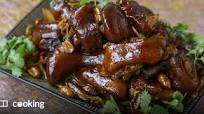 Chinese braised pig’s feet with soy sauce and spices Chinese braised pig’s feet with soy sauce and spices
