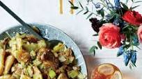 Smashed Twice-Cooked Potatoes with Leeks and Green Garlic Smashed Twice-Cooked Potatoes with Leeks and Green Garlic
