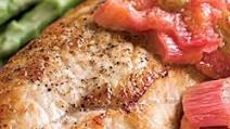 Turkey Cutlets With Rhubarb Chutney | Diabetic Connect Turkey Cutlets With Rhubarb Chutney | Diabetic Connect