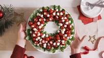 Caprese Christmas Wreath Recipe Caprese Christmas Wreath Recipe