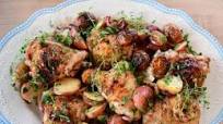Lemon-Thyme Sheet Pan Chicken and Potatoes Lemon-Thyme Sheet Pan Chicken and Potatoes