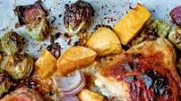 Paleo Chicken Thigh Recipe - Sheet Pan Dinner with Roasted Vegetables Paleo Chicken Thigh Recipe - Sheet Pan Dinner with Roasted Vegetables