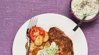 Fläskkarré med tzatziki Fläskkarré med tzatziki