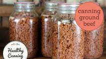 Pressure canning ground beef Pressure canning ground beef