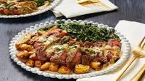 Steak and Crispy Potatoes with Garlicky Kale Steak and Crispy Potatoes with Garlicky Kale