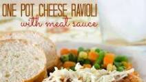 One Pot Cheese Ravioli with Meat Sauce One Pot Cheese Ravioli with Meat Sauce