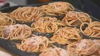 Deep fried spaghetti and meatballs Deep fried spaghetti and meatballs