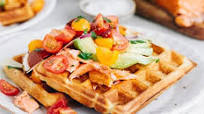 Savoury Salmon Brunch Waffles - Easter Recipe Savoury Salmon Brunch Waffles - Easter Recipe