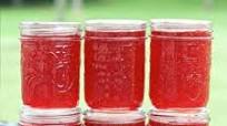 Strawberry Jam Made With Sure Jell. Strawberry Jam Made With Sure Jell.