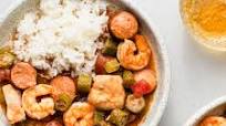 Crock Pot Chicken, Sausage, and Shrimp Gumbo Crock Pot Chicken, Sausage, and Shrimp Gumbo