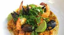 Seafood Paella With Cauliflower Rice & Sofrito Seafood Paella With Cauliflower Rice & Sofrito
