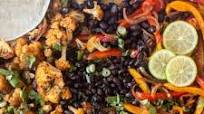 Roasted Cauliflower & Black Bean Sheet Pan Fajitas Roasted Cauliflower & Black Bean Sheet Pan Fajitas