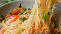 No Cook Noodle Salad with a Tangy Dressing No Cook Noodle Salad with a Tangy Dressing