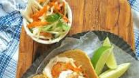Baja Style Shrimp Tacos with Chipotle Lime Crema Baja Style Shrimp Tacos with Chipotle Lime Crema