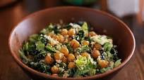 Iceberg Caesar Salad With Crispy Parmesan-Chickpea Iceberg Caesar Salad With Crispy Parmesan-Chickpea